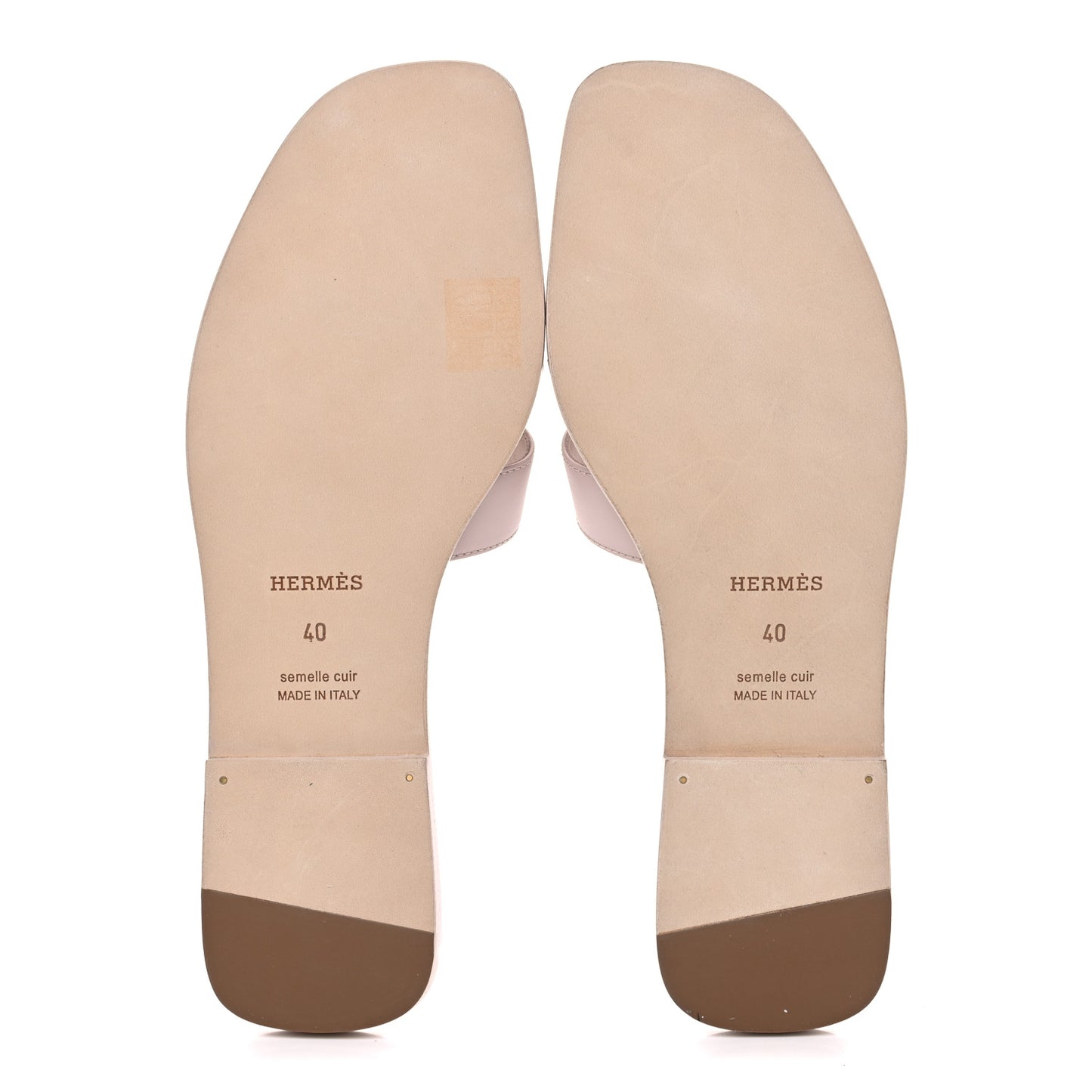 Calfskin Oran Sandals 40 Rose Petale