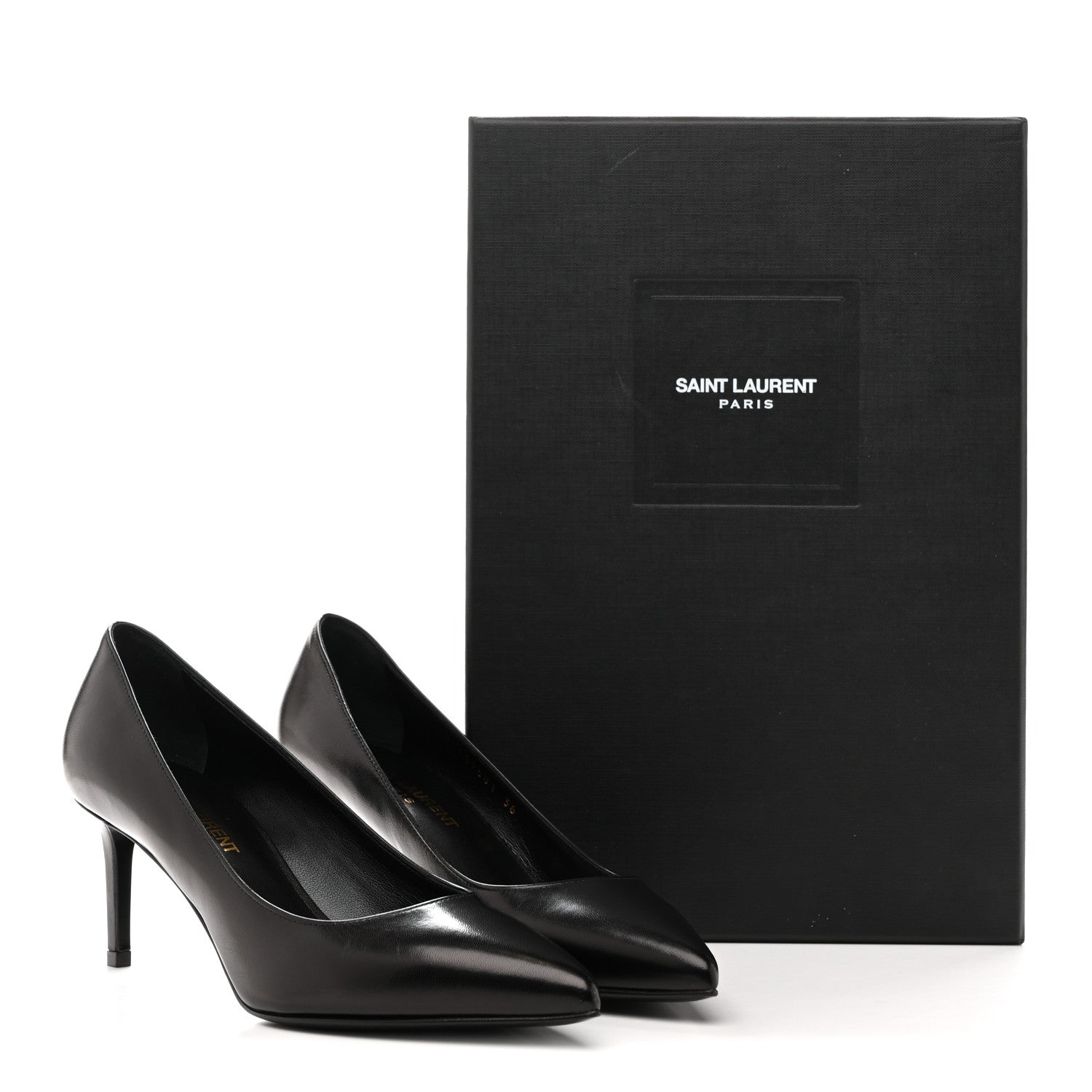 Saint Laurent Calfskin Anja 85 Pumps 36 Black 10 of 10