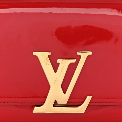 Louis Vuitton Patent Louise Clutch Cherry 7 of 12