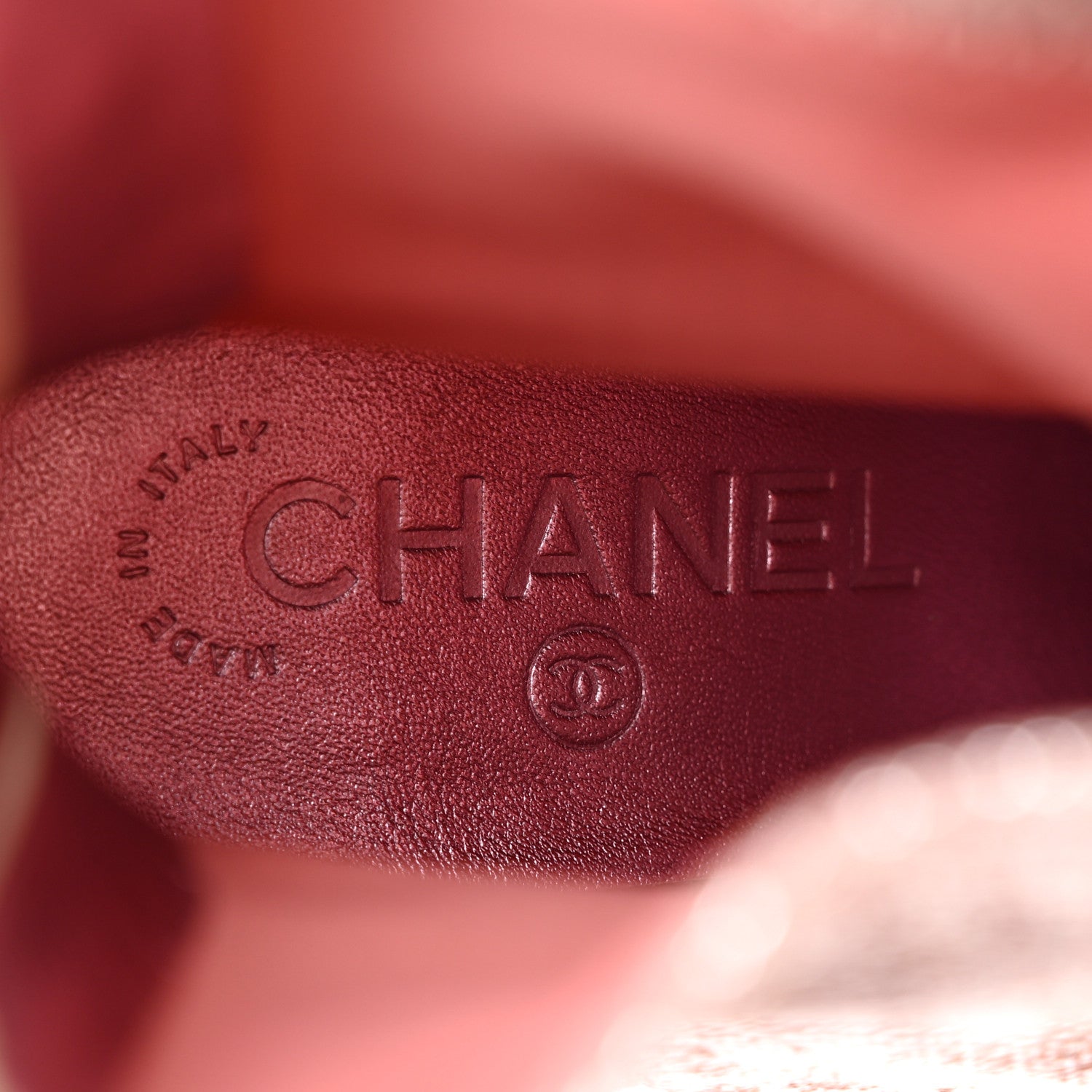 Chanel Fabric Suede Kidskin CC Cap Toe Short Boots 37.5 Pink Black 6 of 11