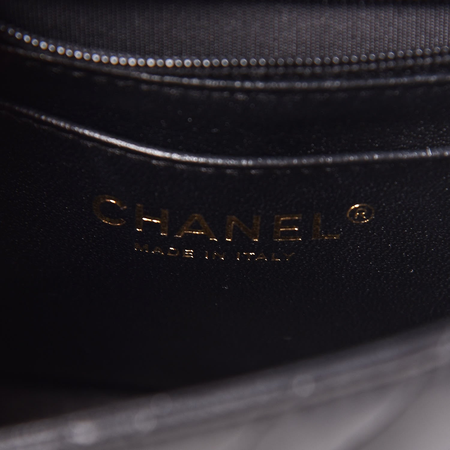 Chanel Lambskin Chevron Quilted Mini Square Flap Black 8 of 10