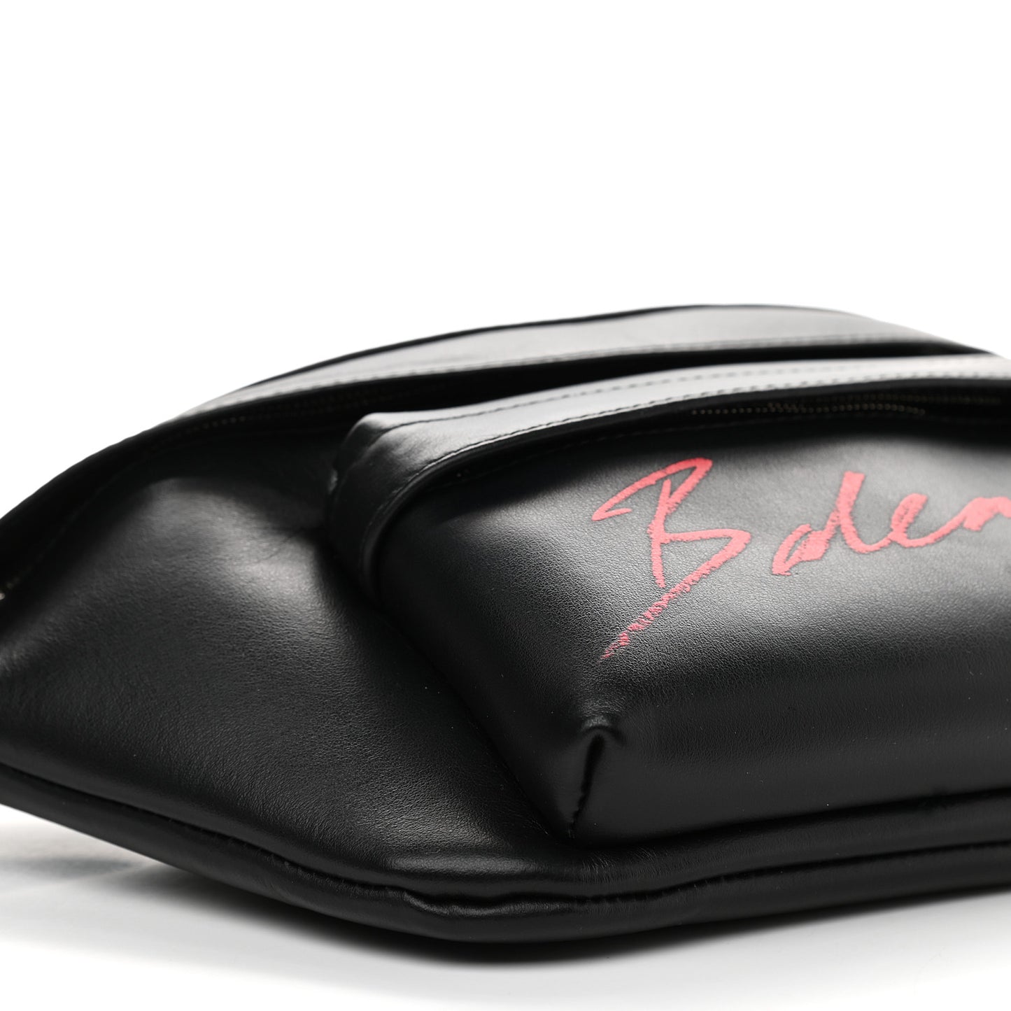 Supple Calfskin Signature Logo Large Everyday Beltpack Black