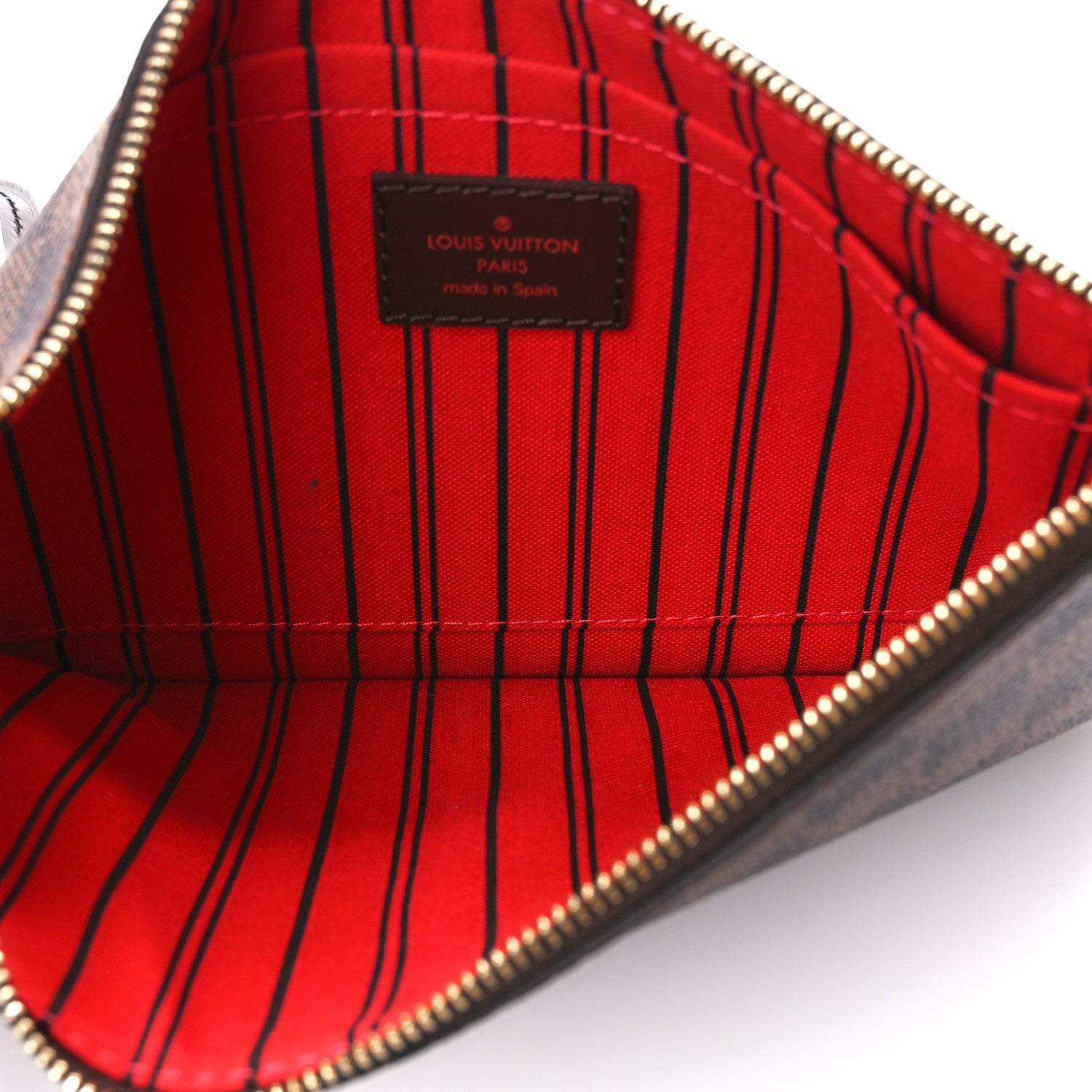 Louis Vuitton Damier Ebene Neverfull MM GM Pochette 5 of 10