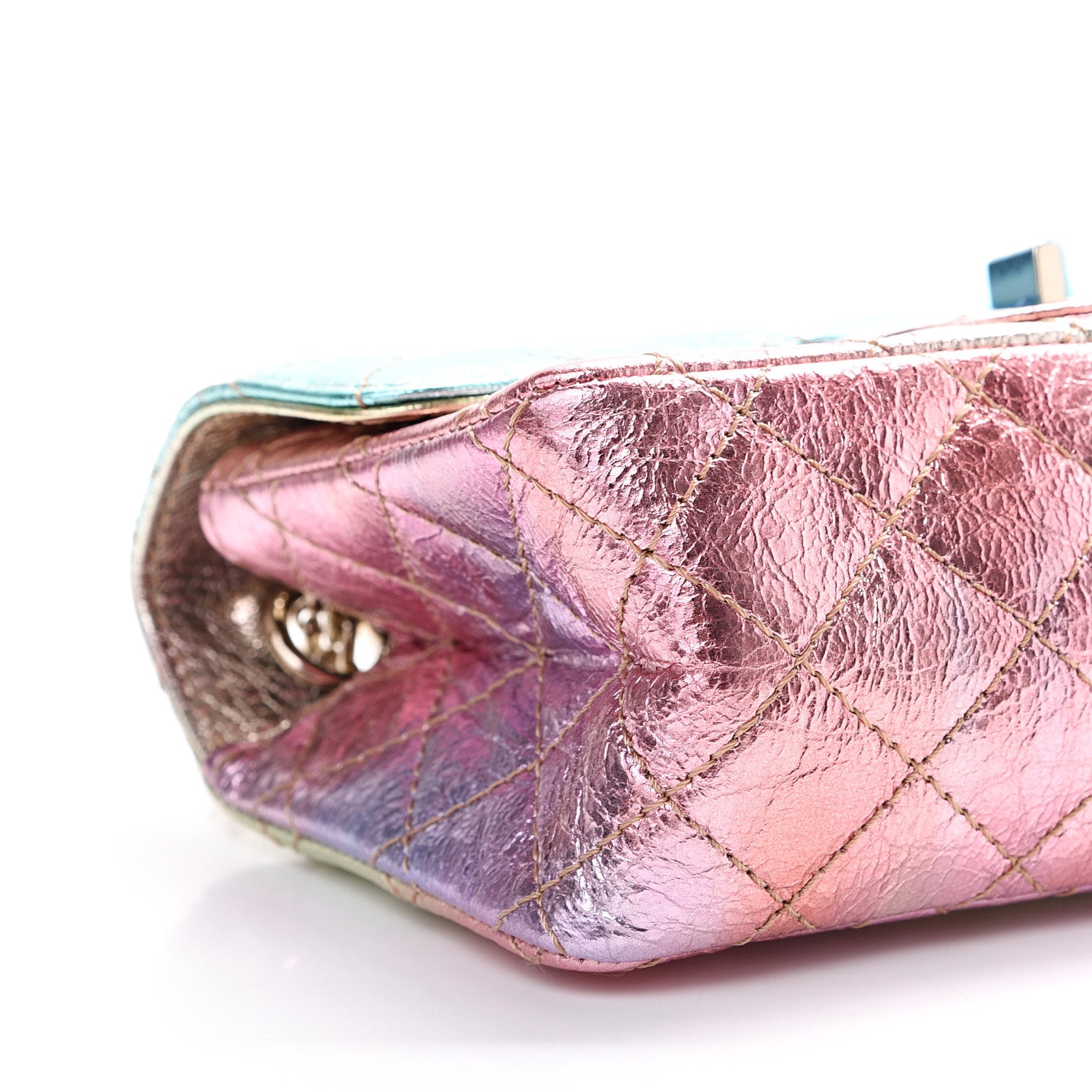 Chanel Metallic Goatskin Quilted Mini 2.55 Reissue Flap Multicolor 5 of 8