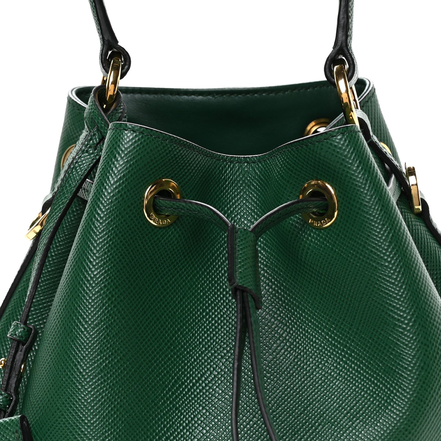 Saffiano Cuir Bucket Bag Biliardo