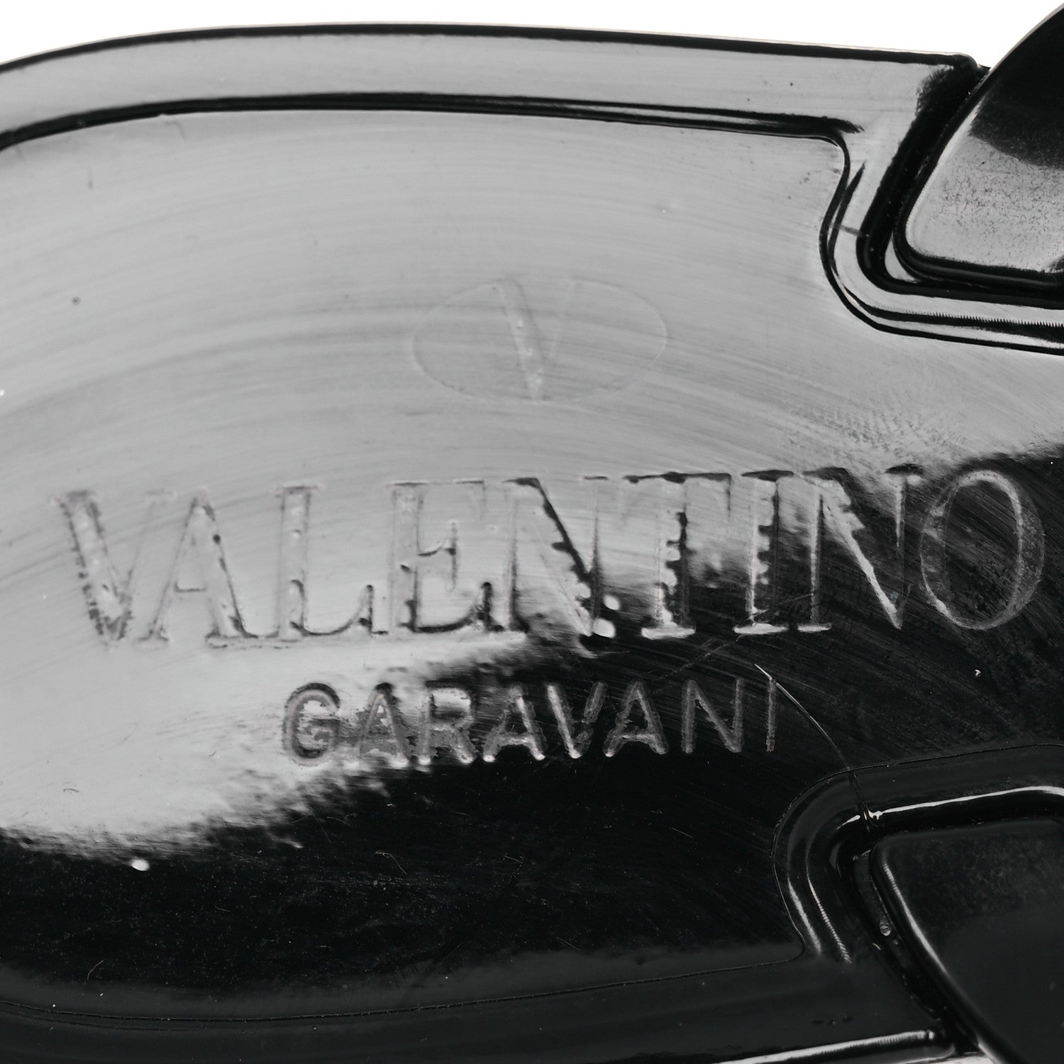 Valentino Garavani PVC Jelly Rockstud Bow Thong Sandals 40 Black 9 of 9