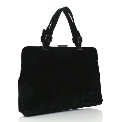 Prada Velvet Frame Bag Black 3 of 11