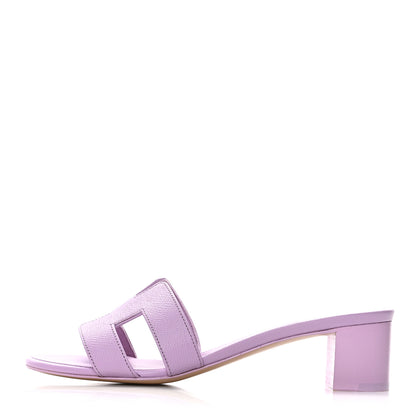 Hermes Epsom Oasis Sandals 37.5 Violet Amethyste 1 of 8