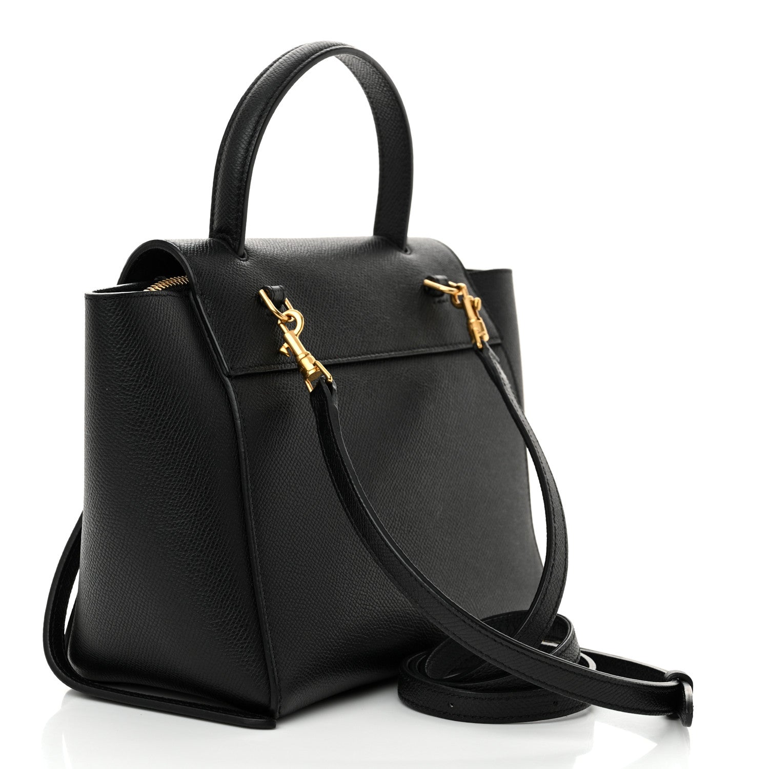 Celine Grained Calfskin Nano Belt Bag Black 3 of 11