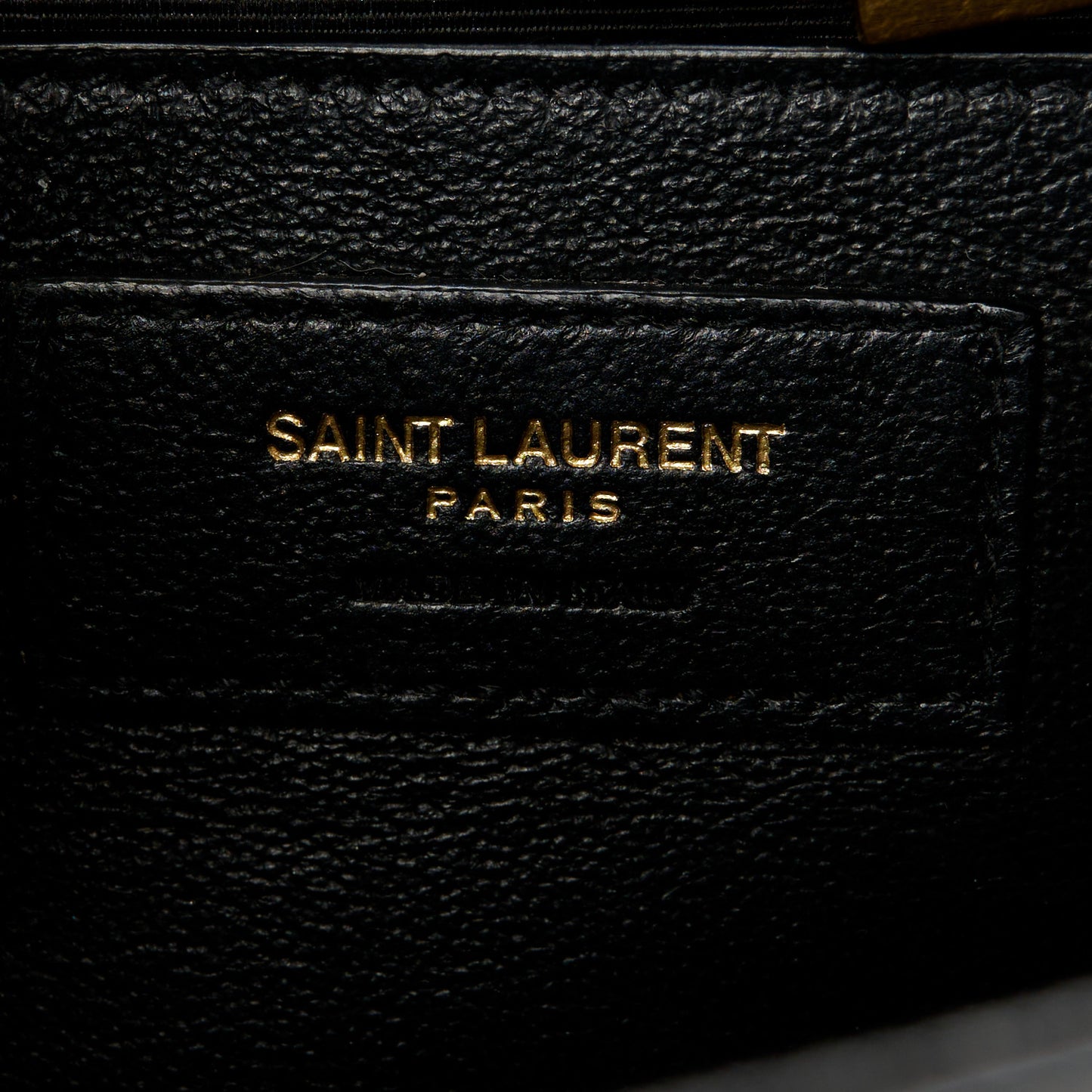 Grain De Poudre Medium Classic Monogram Kate Satchel Black