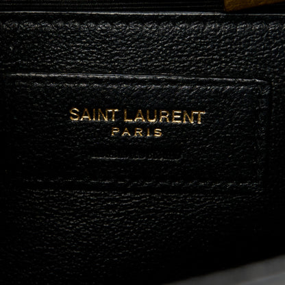 Saint Laurent Grain De Poudre Medium Classic Monogram Kate Satchel Black 7 of 11