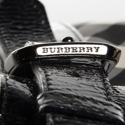 Burberry Nylon Beat Check Medium Victoria Tote Black 9 of 9
