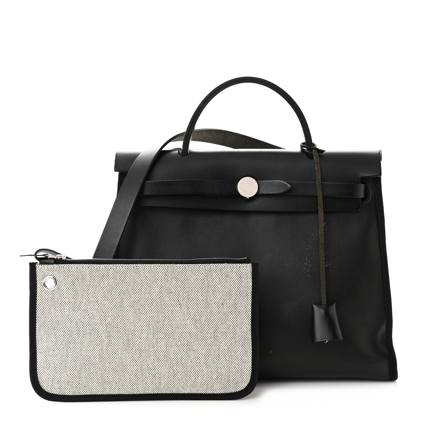 Toile H Berline Vache Hunter Herbag Zip PM 31 Black Ecru