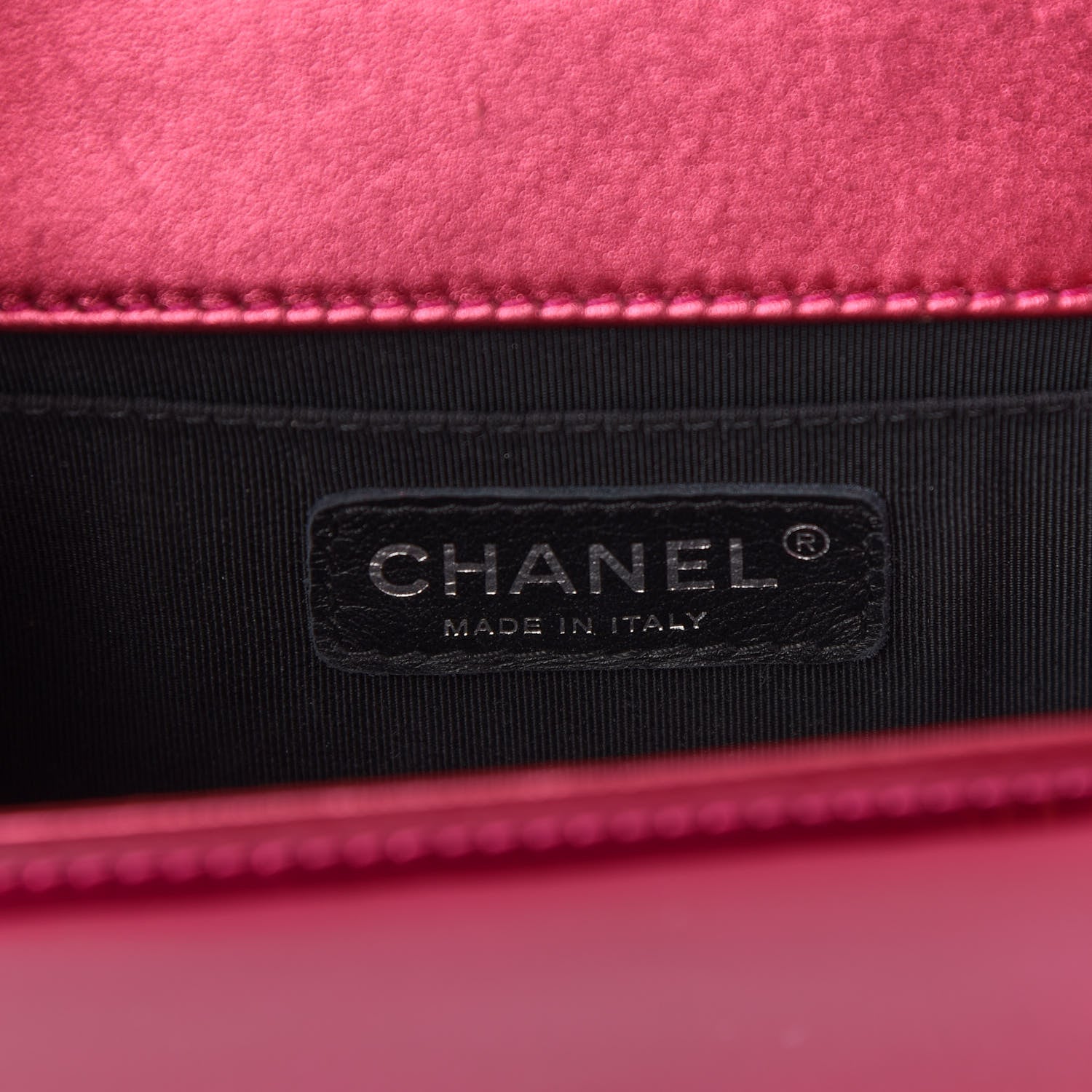 Chanel Metallic Patent Calfskin Quilted Small Boy Flap Pink 5 of 10