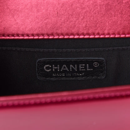 Chanel Metallic Patent Calfskin Quilted Small Boy Flap Pink 5 of 10
