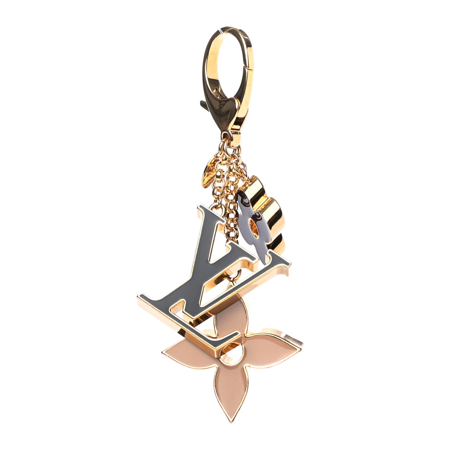 Louis Vuitton Fleur De Monogram Bag Charm Dore 1 of 4