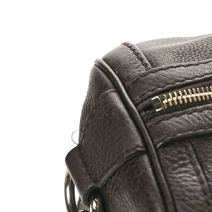 Gucci Calfskin Vintage Web Medium Boston Dark Brown 9 of 13