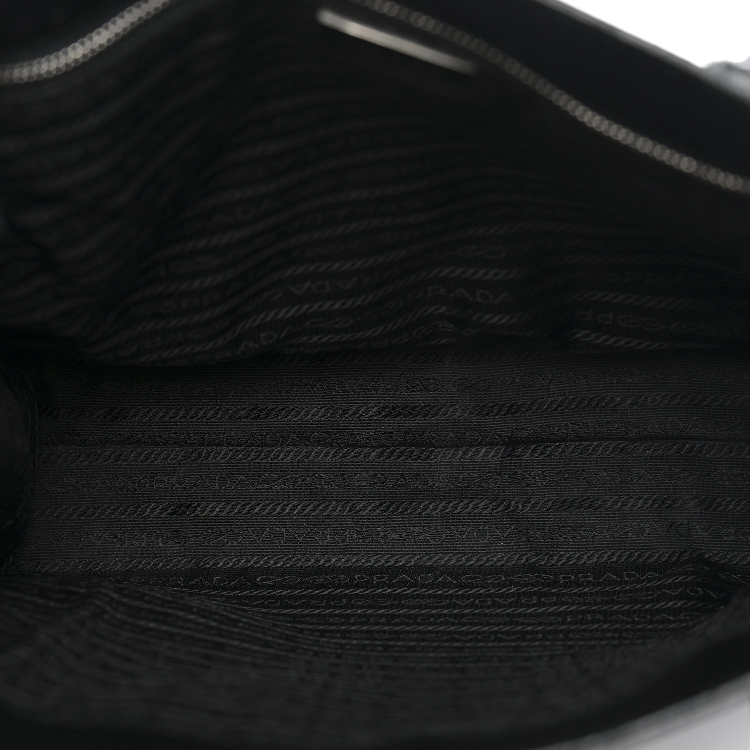 Prada Cinghiale Triangle Tote Black 5 of 13