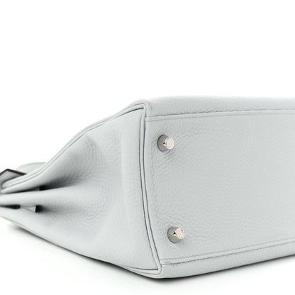 Hermes Taurillon Clemence Kelly Retourne 28 Bleu Pale 9 of 11