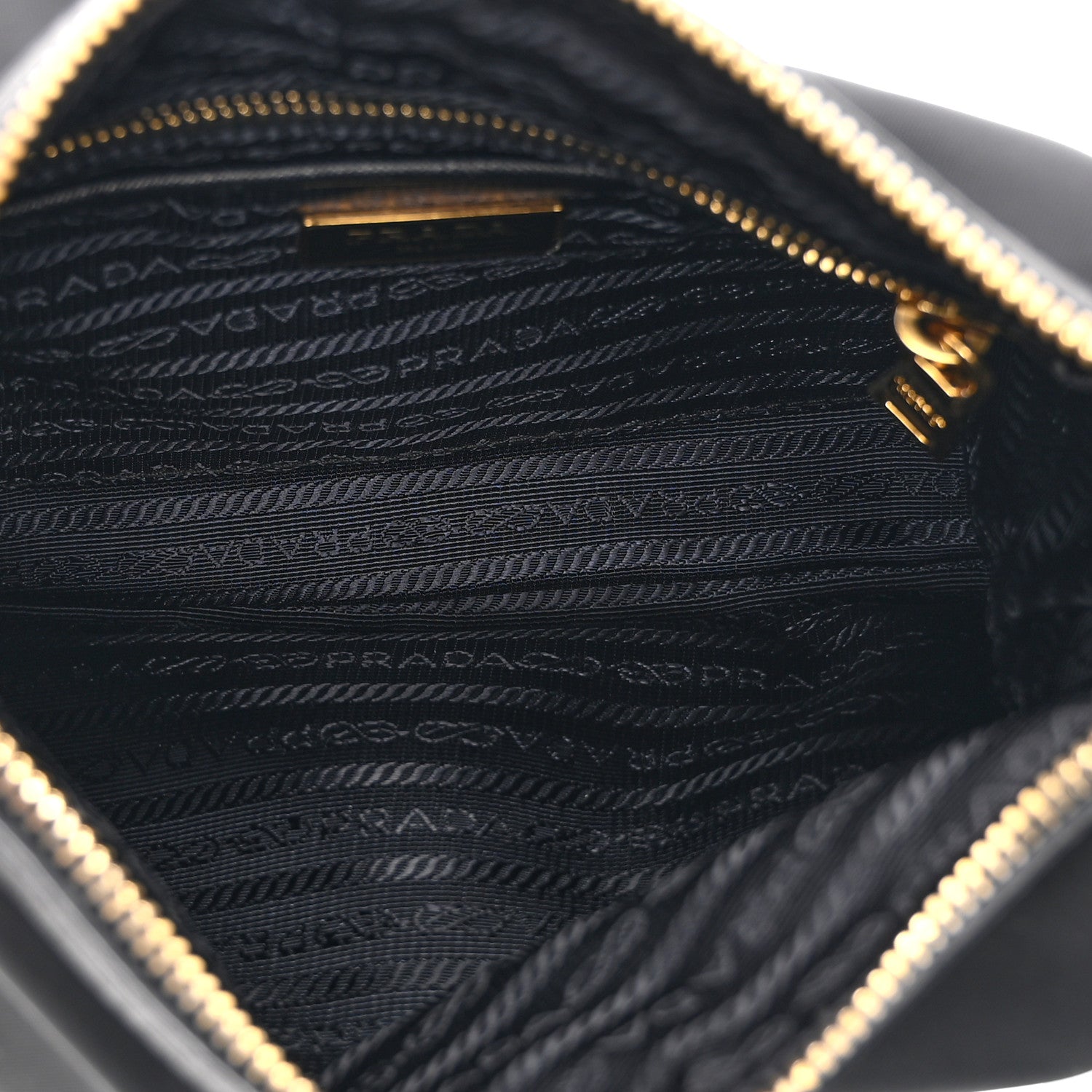 Prada Tessuto Nylon Saffiano Small Crossbody Bag Black 5 of 10