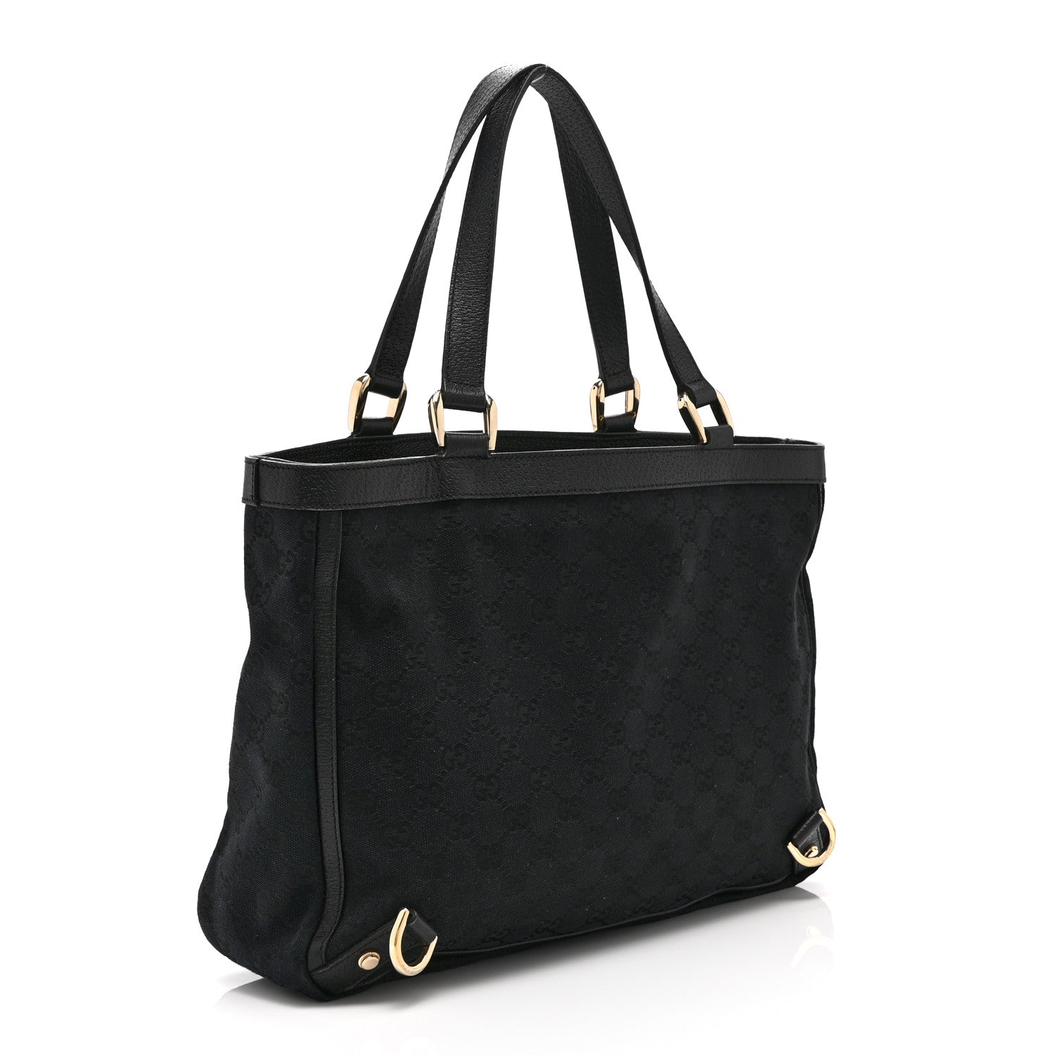 Gucci Monogram Medium Abbey  Tote Black 3 of 12