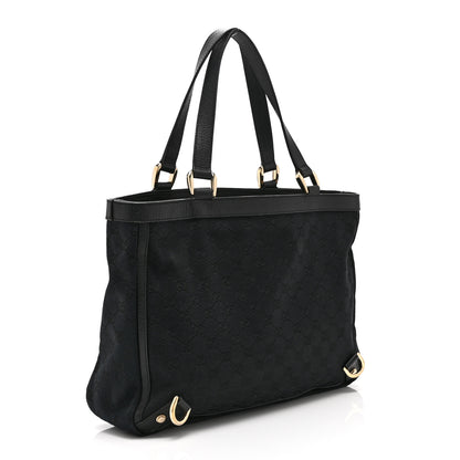 Gucci Monogram Medium Abbey  Tote Black 3 of 12
