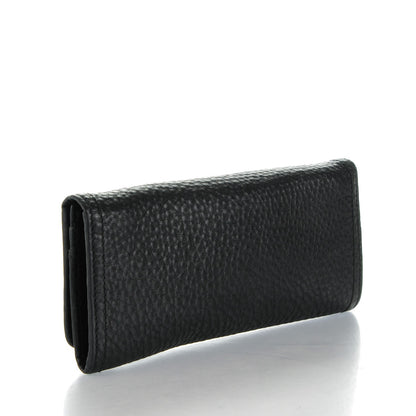 Prada Vitello Daino Continental Flap Wallet Nero Black 3 of 8