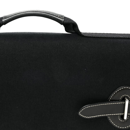 Hermes Toile Officier Buenaventura Briefcase Black 23 of 23