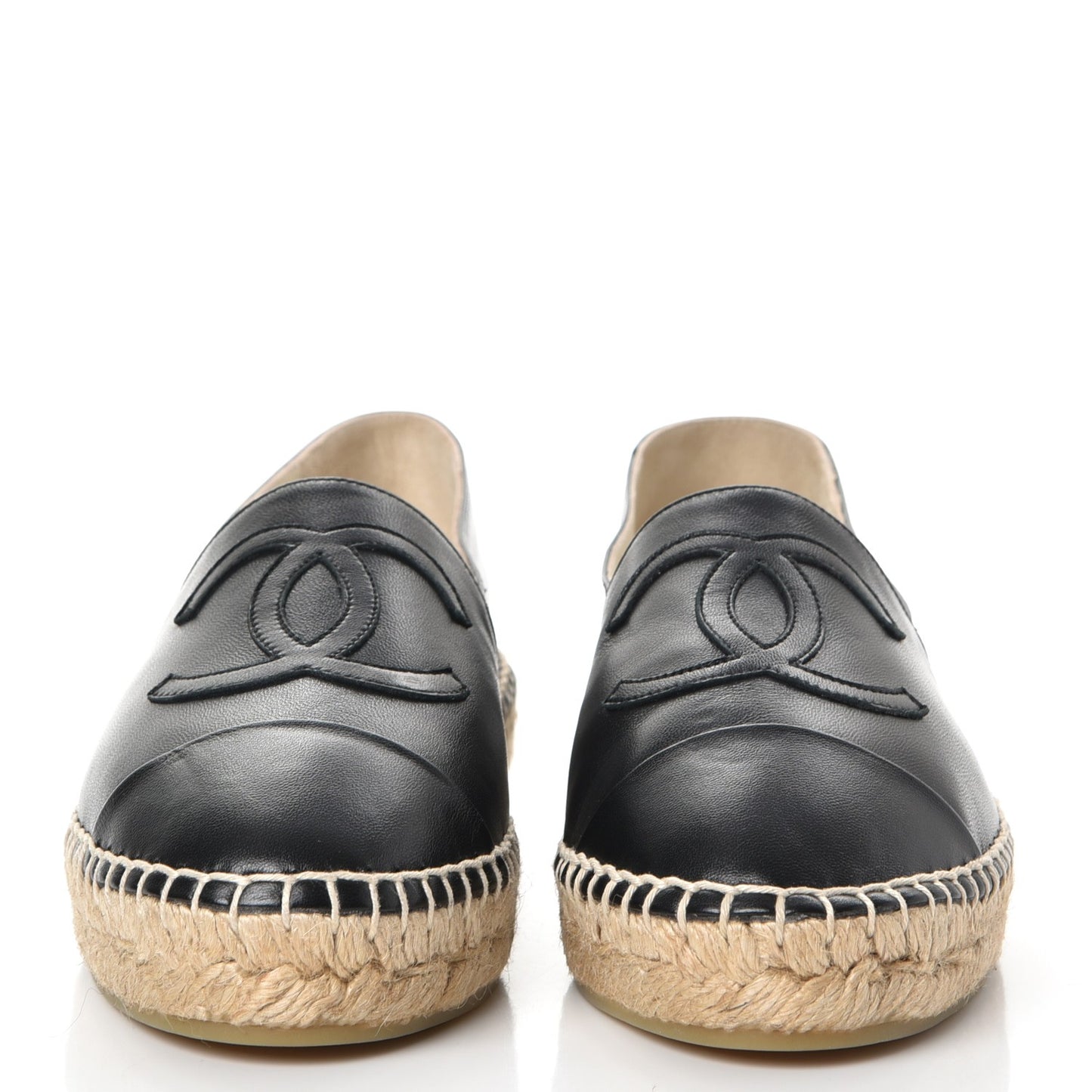 Lambskin CC Espadrilles 36 Black