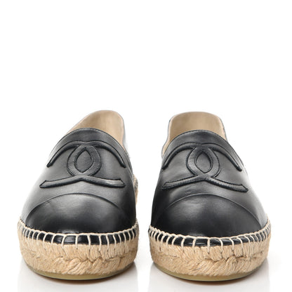 Chanel Lambskin CC Espadrilles 36 Black 2 of 10