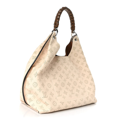 Louis Vuitton Mahina Carmel Hobo Creme 3 of 9