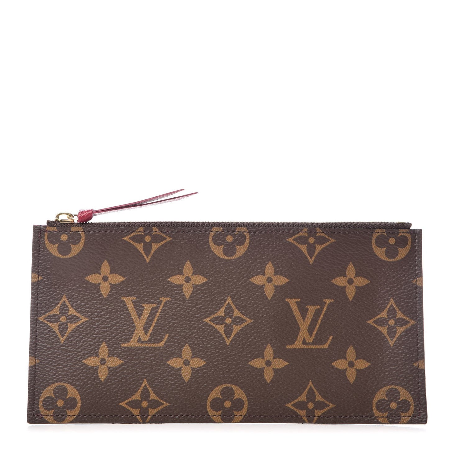 Monogram Felicie Chain Wallet Zippered Insert Fuchsia