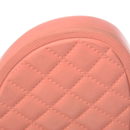 Chanel Rubber CC Flat Slide Sandals 37 Orange Pink 12 of 13