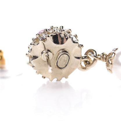Chanel Crystal Pearl Over The Rainbow CC Long Drop Earrings Multicolor 4 of 5