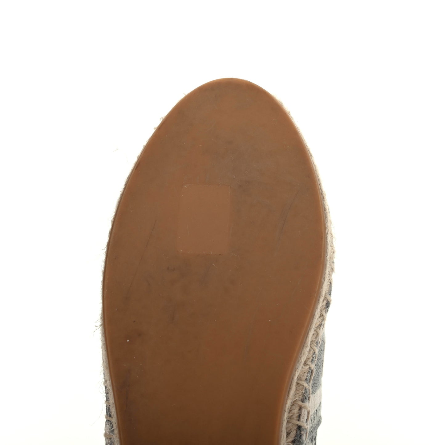 Oblique Embroidered Granville 15mm Espadrilles 38 Grey Stone