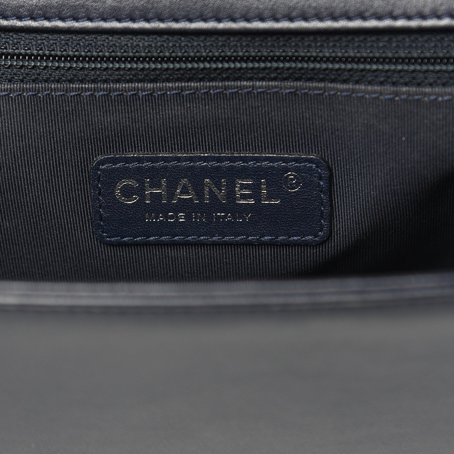 Chanel Calfskin Quilted New Medium Boy Flap Dark Navy Blue 6 of 17
