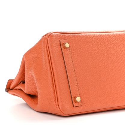 Hermes Togo Birkin 30 Orange 9 of 12