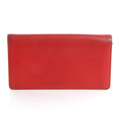 Chanel Calfskin Yen Wallet Red 3 of 9