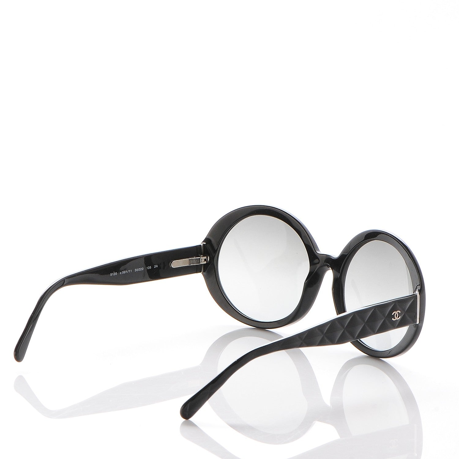 Chanel Quilted CC Mod Sunglasses 5120 Black 4 of 8