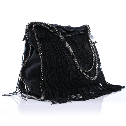 Stella McCartney Faux Suede Fringe Falabella Tote Black 3 of 6