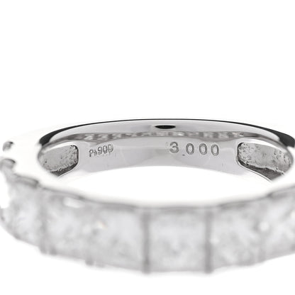 Parker & West by FASHIONPHILE Platinum Diamond 3.00ct Princess Cut Half Eternity Band Ring 53 6.25 4 of 4