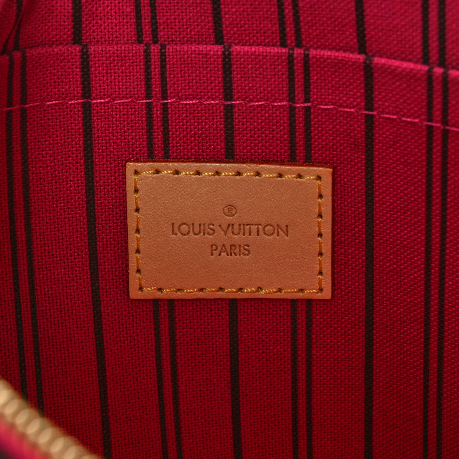 Louis Vuitton Monogram Neverfull MM GM Pochette Fuchsia 5 of 13