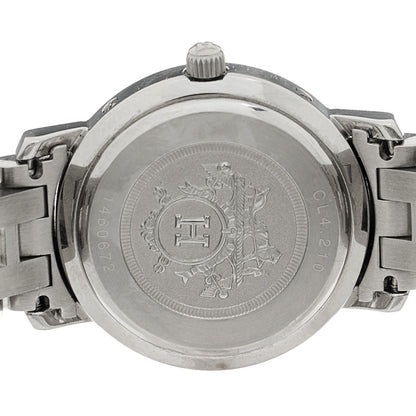 Hermes Stainless Steel 24mm Clipper Quartz Watch White 4 of 5