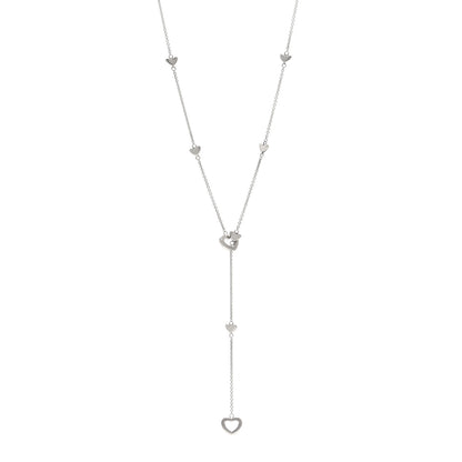 Tiffany Sterling Silver Heart Lariat Necklace 1 of 4