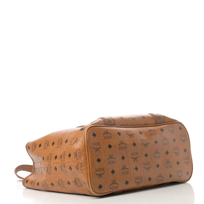 MCM Visetos Shopping Tote Cognac 4 of 18