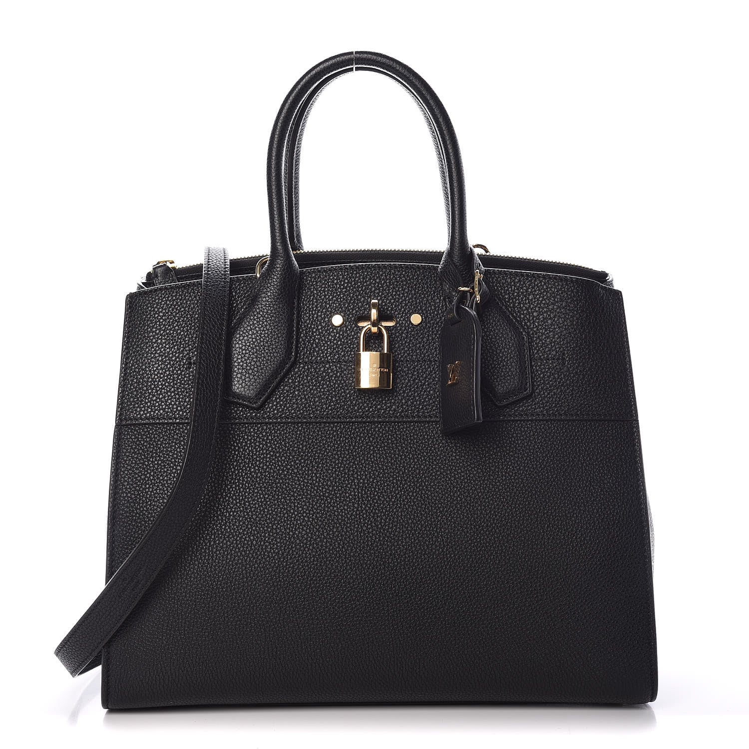 Louis Vuitton Taurillon City Steamer MM Black 1 of 11