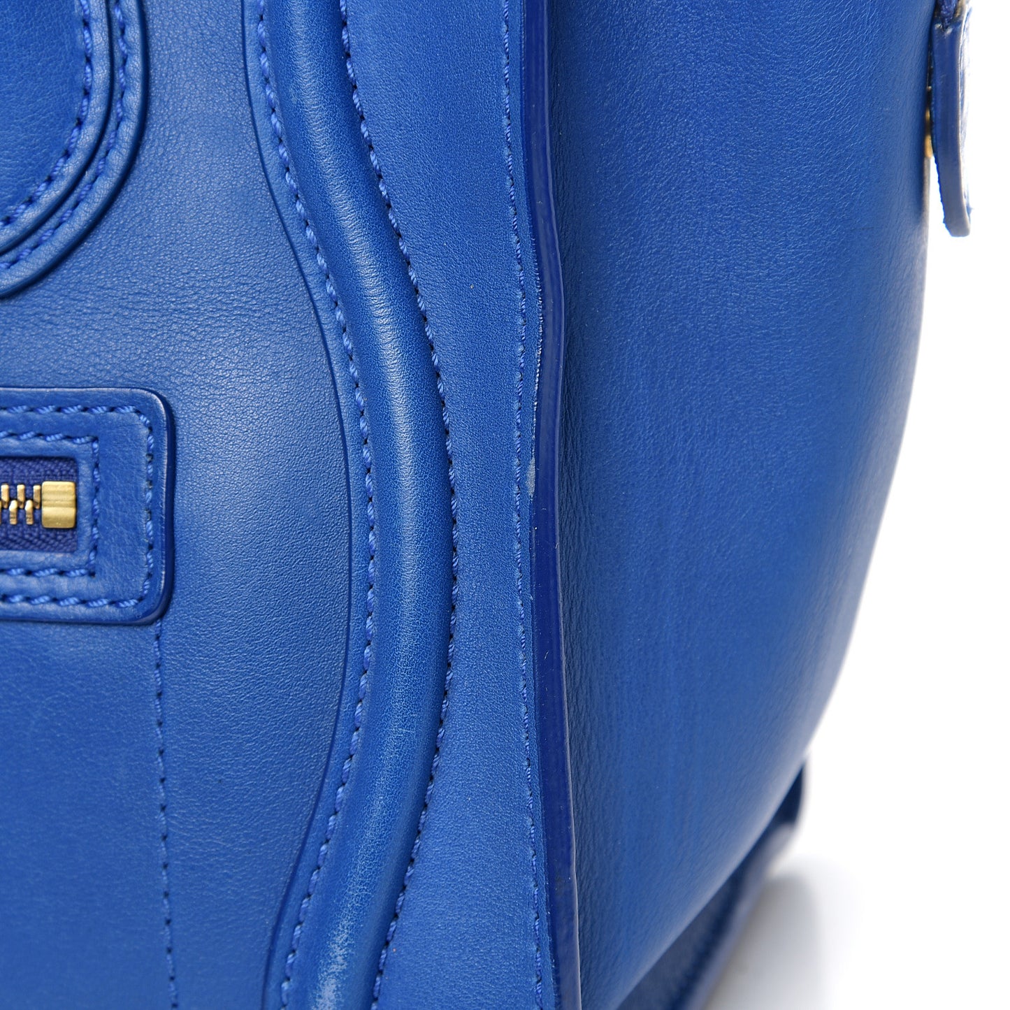 Smooth Calfskin Micro Luggage Royal Blue