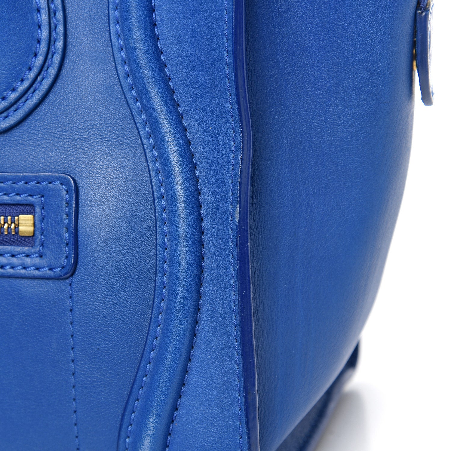 Celine Smooth Calfskin Micro Luggage Royal Blue 12 of 14