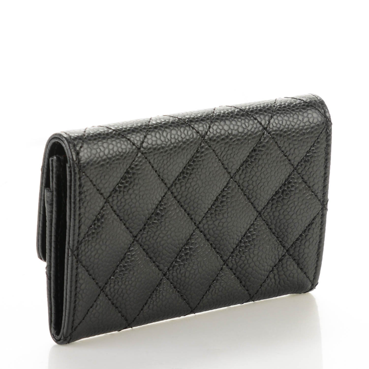 Chanel Caviar Quilted Flap Card Holder Black 3 of 8