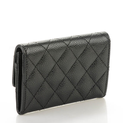 Chanel Caviar Quilted Flap Card Holder Black 3 of 8